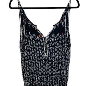 Poupette St. Barth Navy and White Jumpsuit